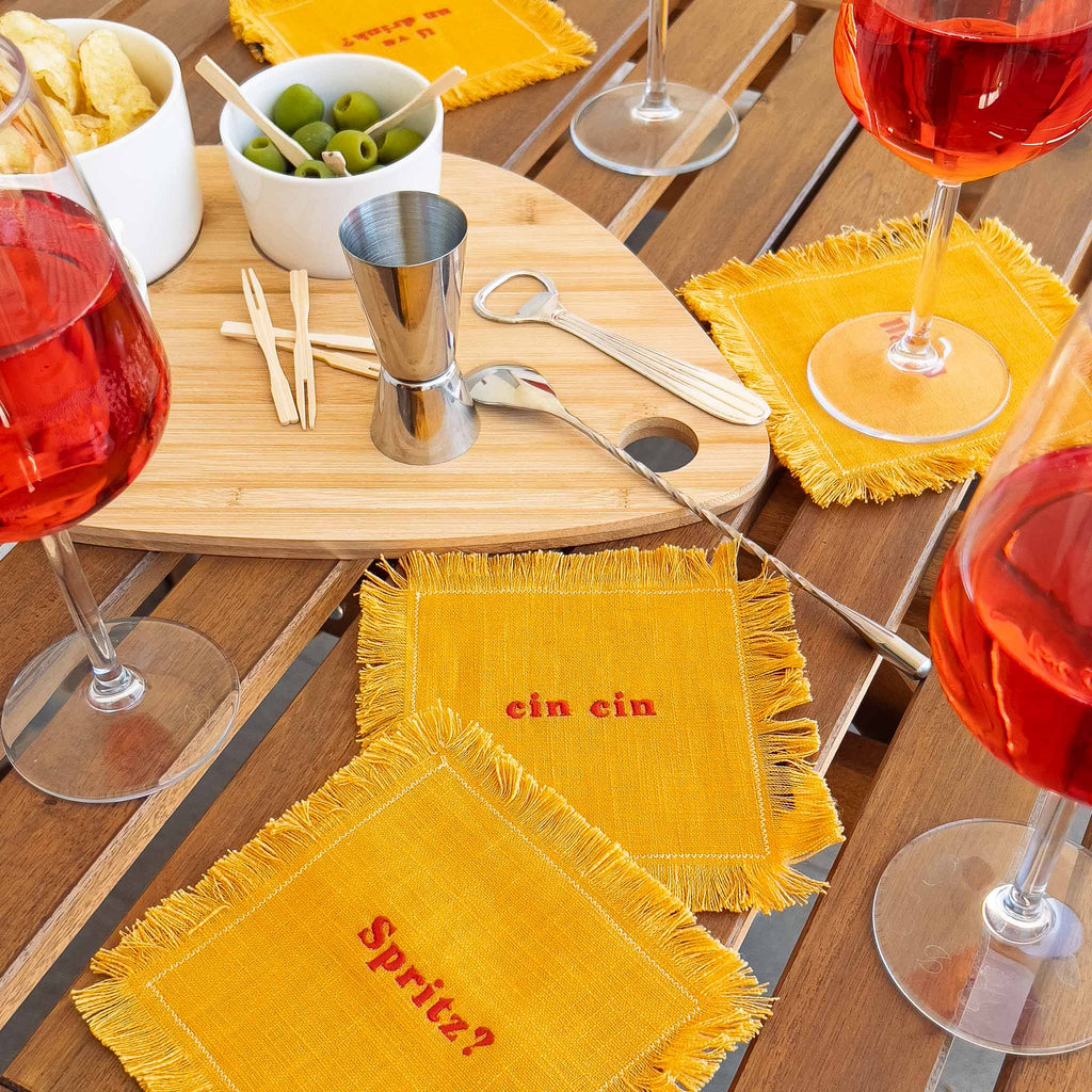 TOVAGLIOLI DA COCKTAIL "SPRITZ MODE" - Set da 4