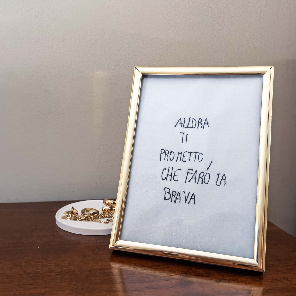 Quadretto - Ricama la tua calligrafia
