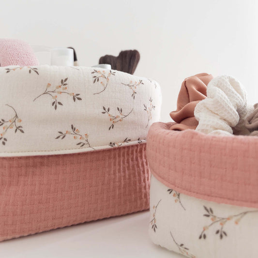 SET ORGANIZER MEDIUM + SMALL - Waffle rose