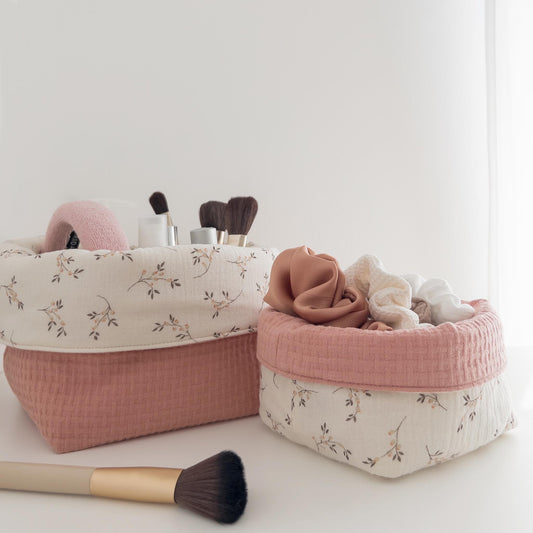 SET ORGANIZER MEDIUM + SMALL - Waffle rose