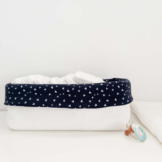 ORGANIZER LARGE - Blue flakes