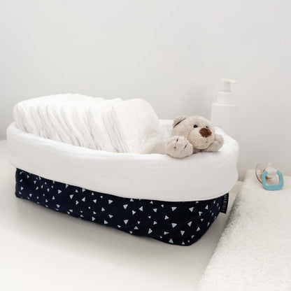 ORGANIZER LARGE - Blue flakes