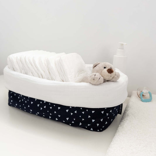 ORGANIZER LARGE - Blue flakes