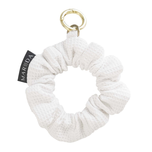 Scrunchie midi travel in spugna nido d’ape bianca certificata