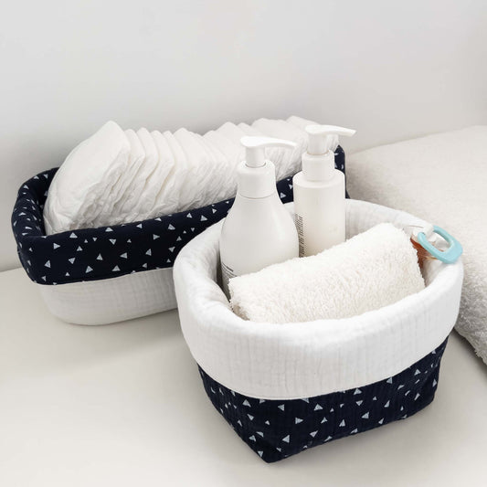 SET ORGANIZER MEDIUM+LARGE - Blue flakes