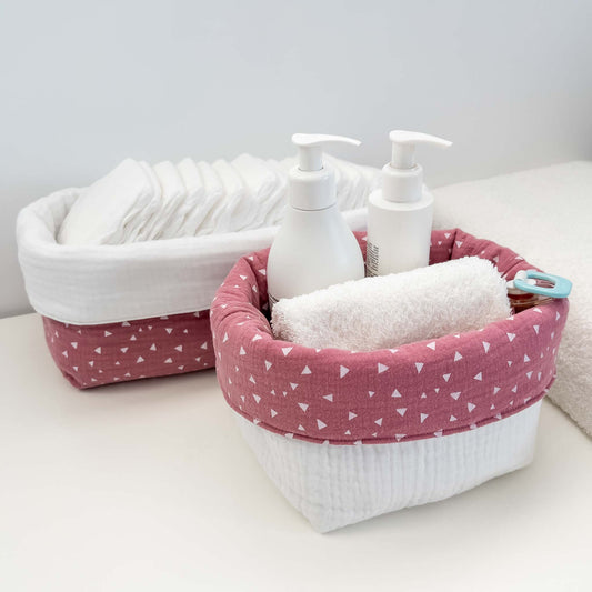 SET ORGANIZER MEDIUM+LARGE - Pink flakes