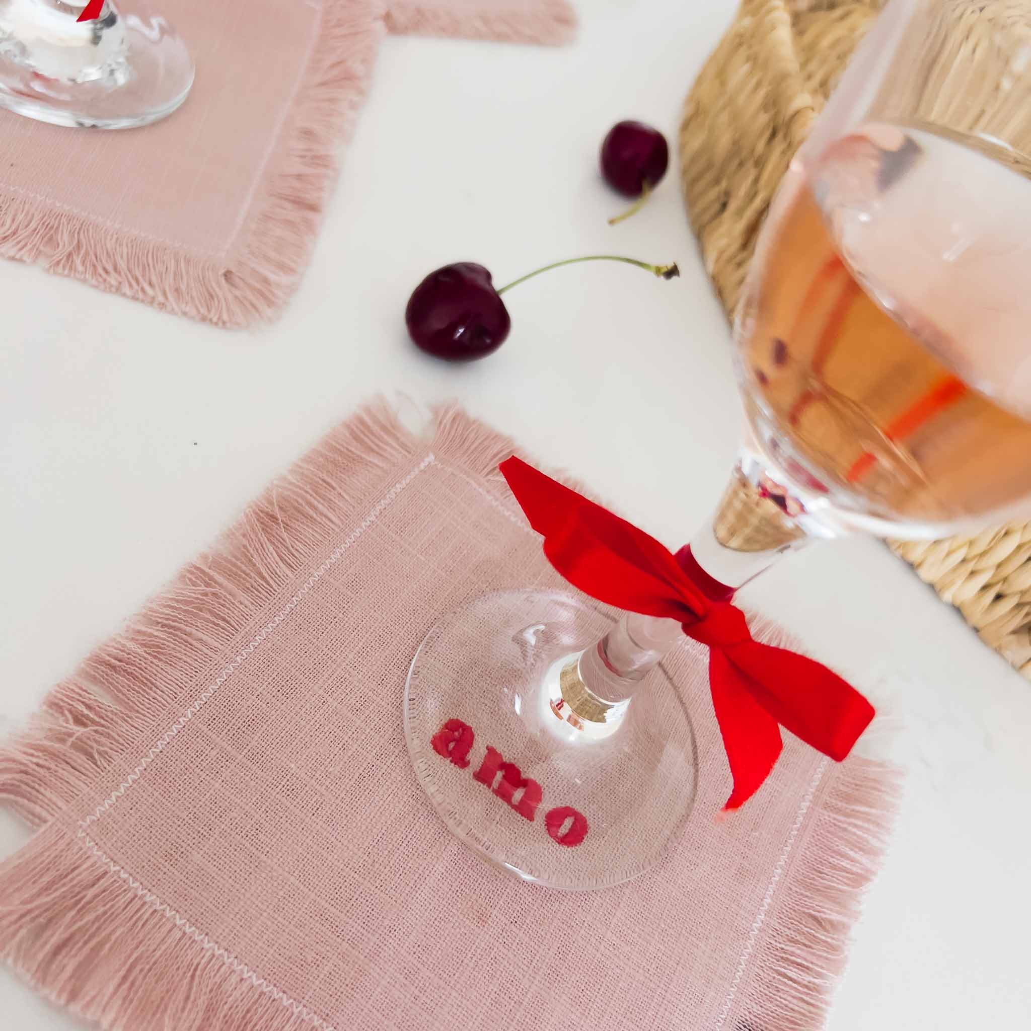 TOVAGLIOLO DA COCKTAIL - Rosa