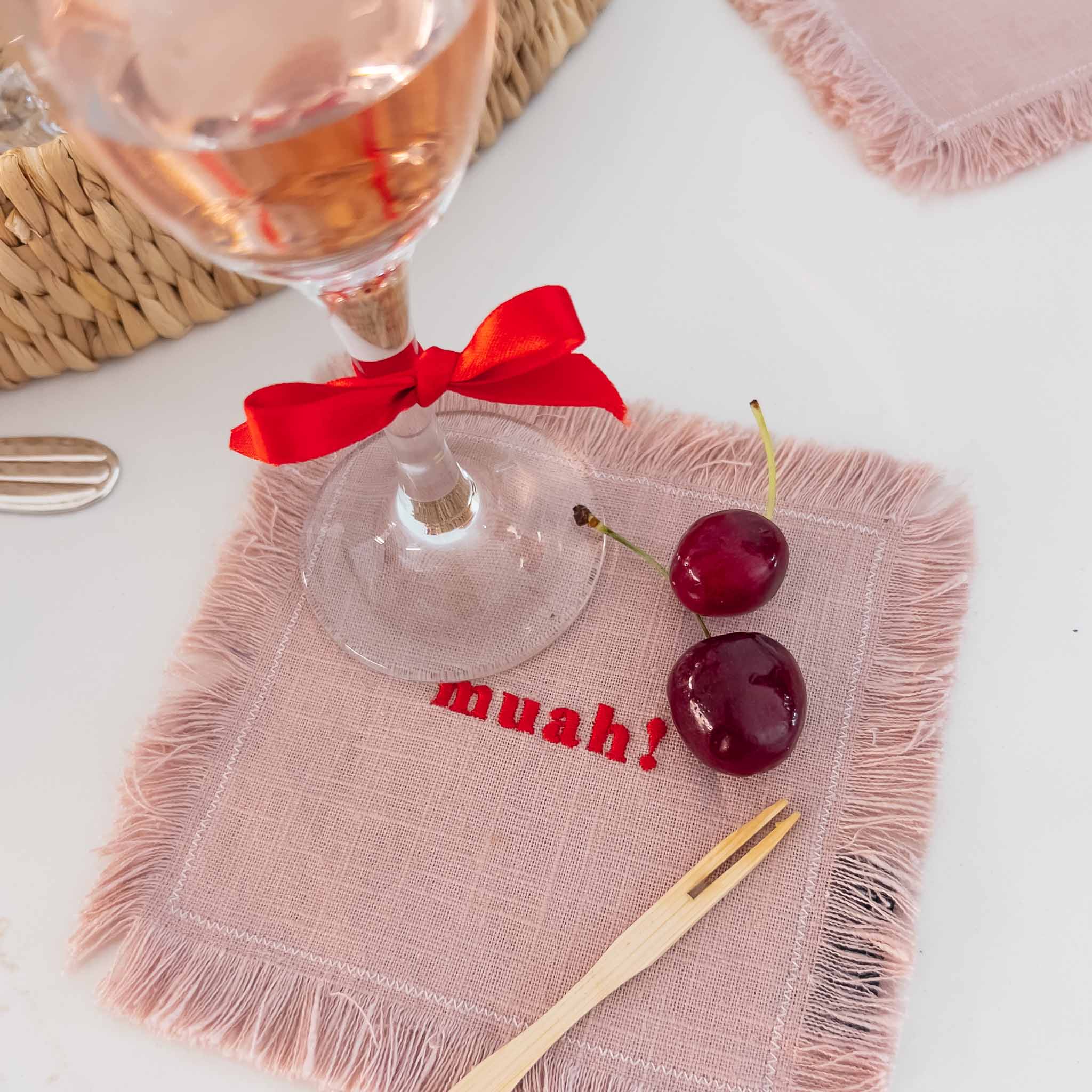TOVAGLIOLO DA COCKTAIL - Rosa