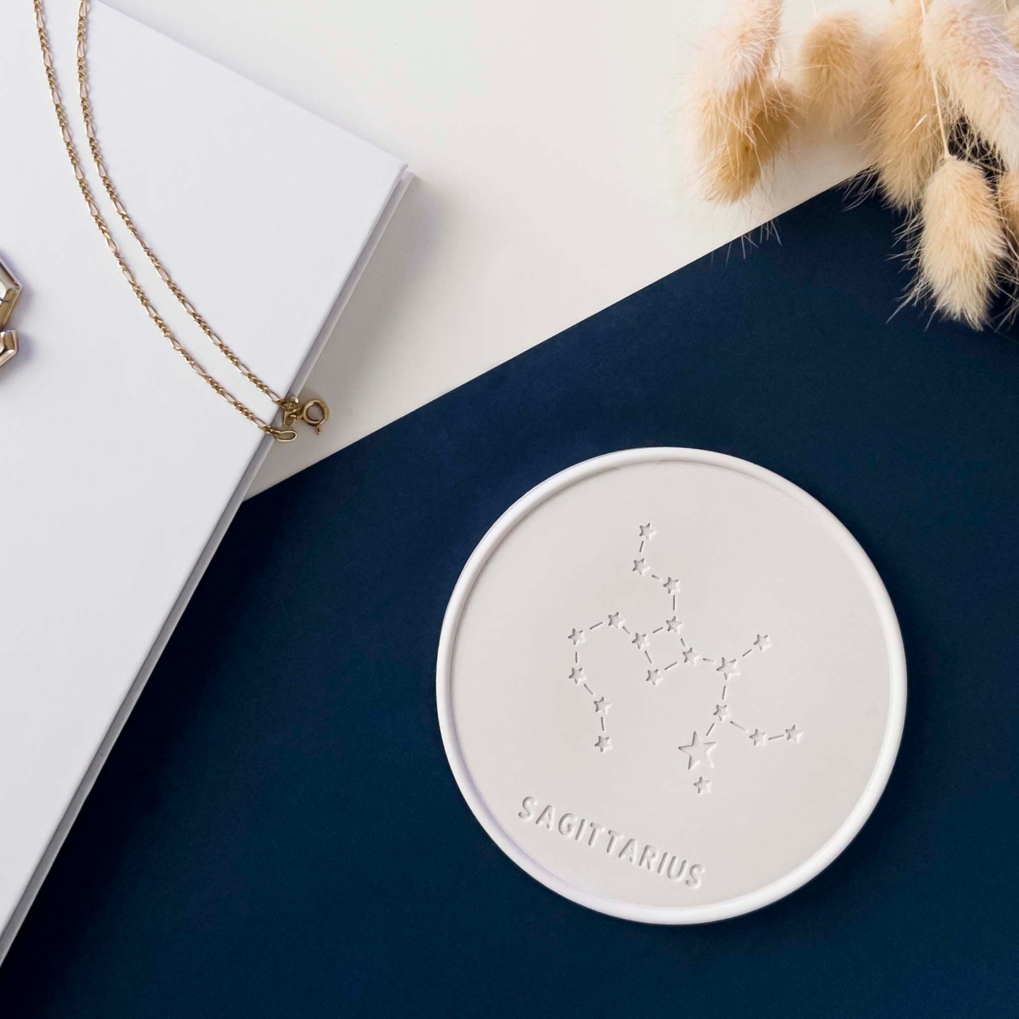 PIATTINO ZODIACO - Natural white