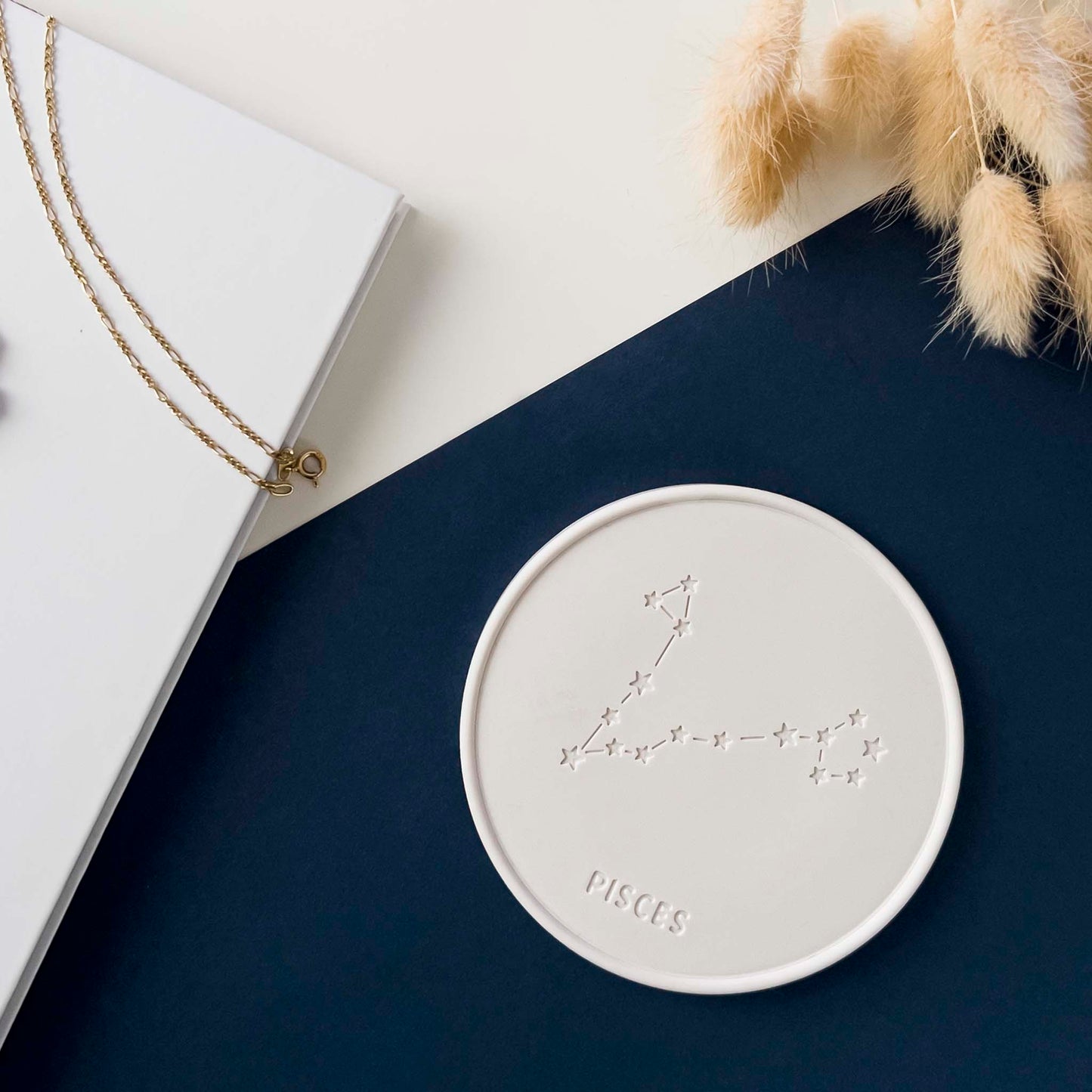 PIATTINO ZODIACO - Natural white
