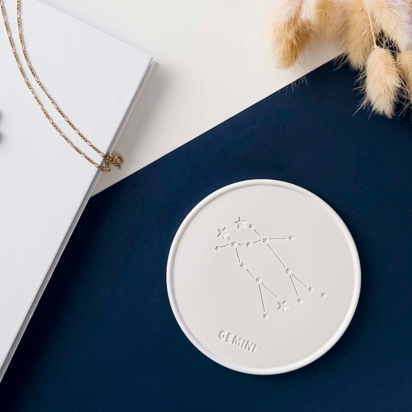PIATTINO ZODIACO - Natural white
