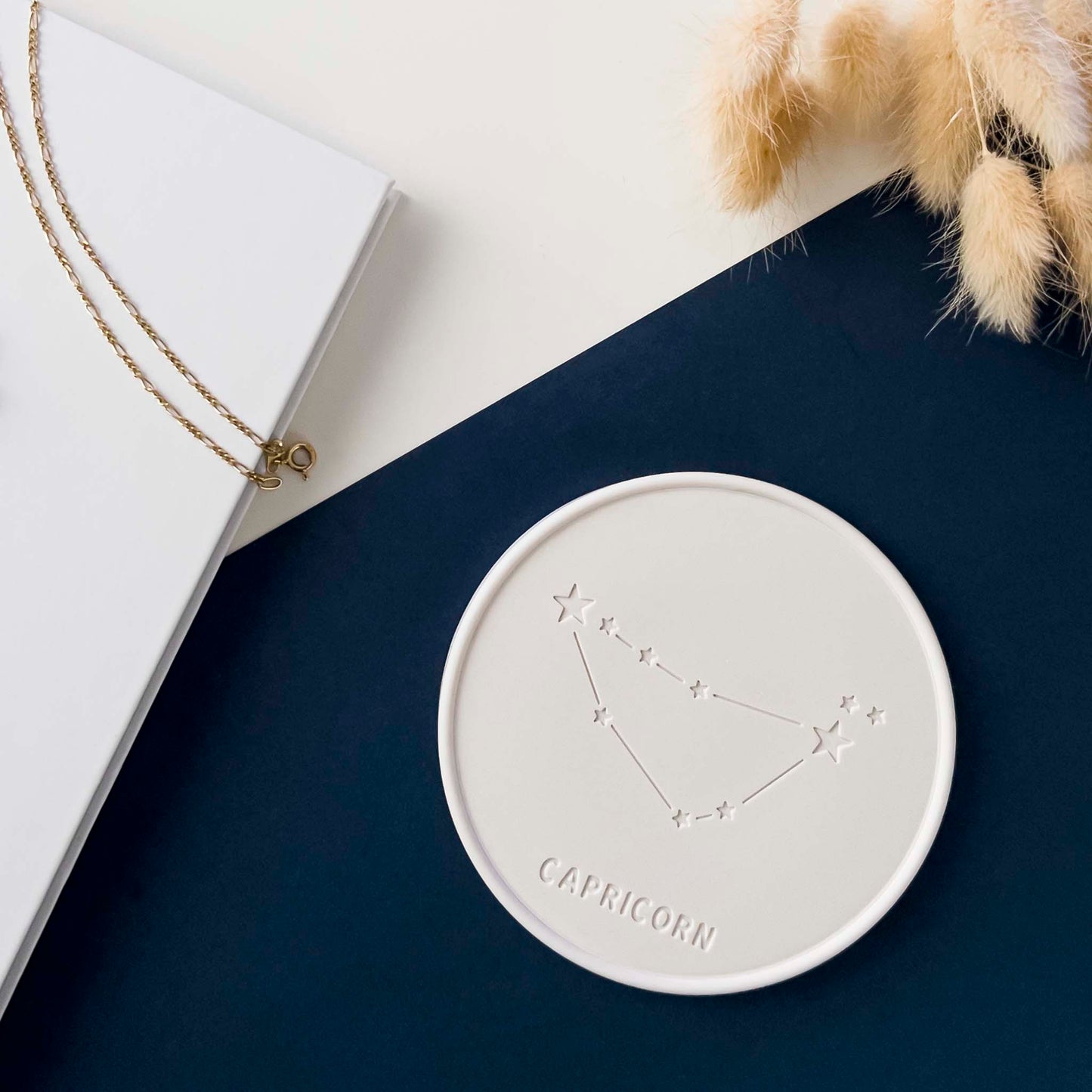 PIATTINO ZODIACO - Natural white