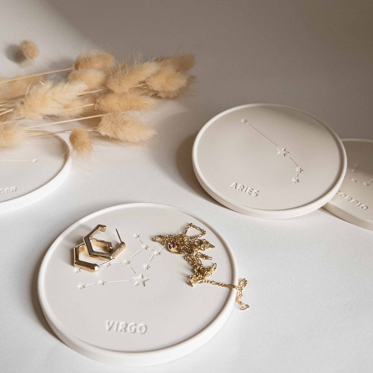 PIATTINO ZODIACO - Natural white
