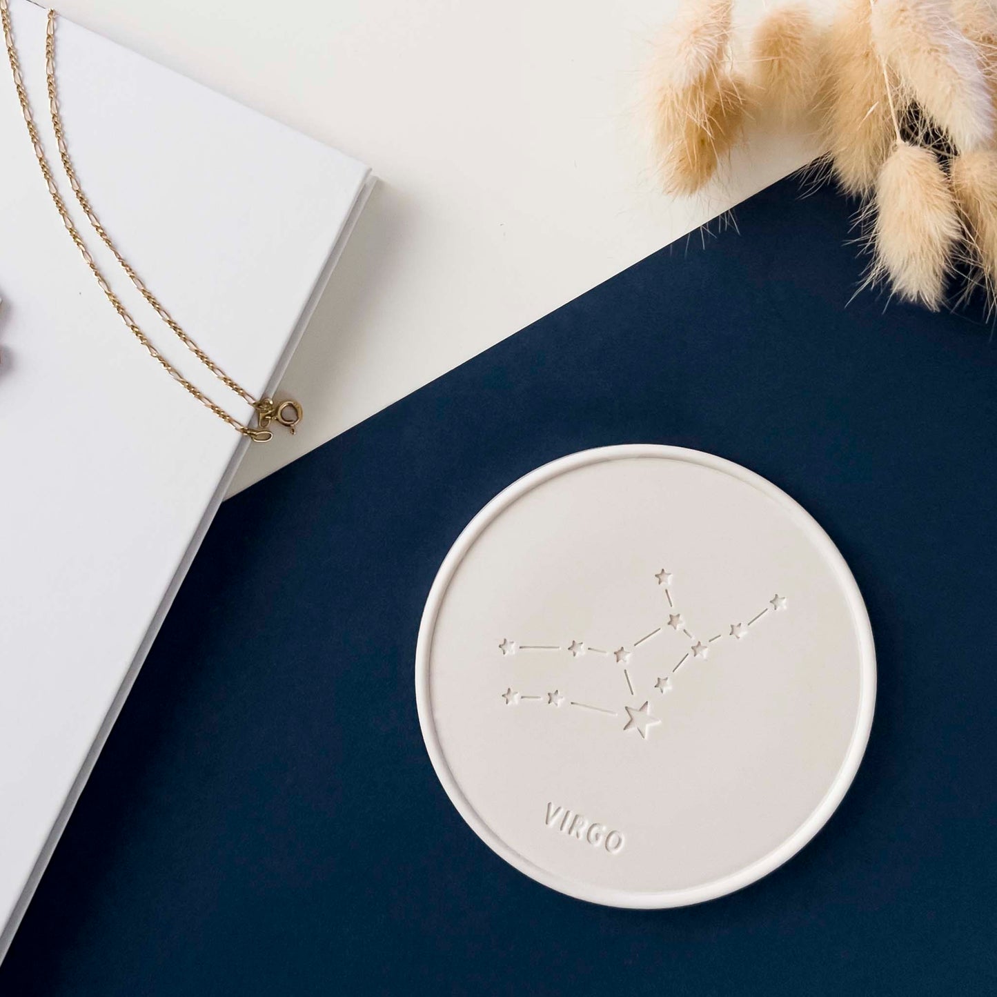 PIATTINO ZODIACO - Natural white