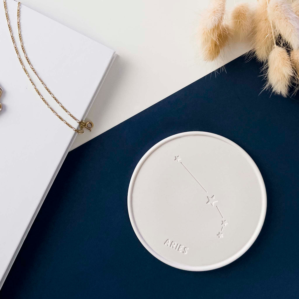 PIATTINO ZODIACO - Natural white