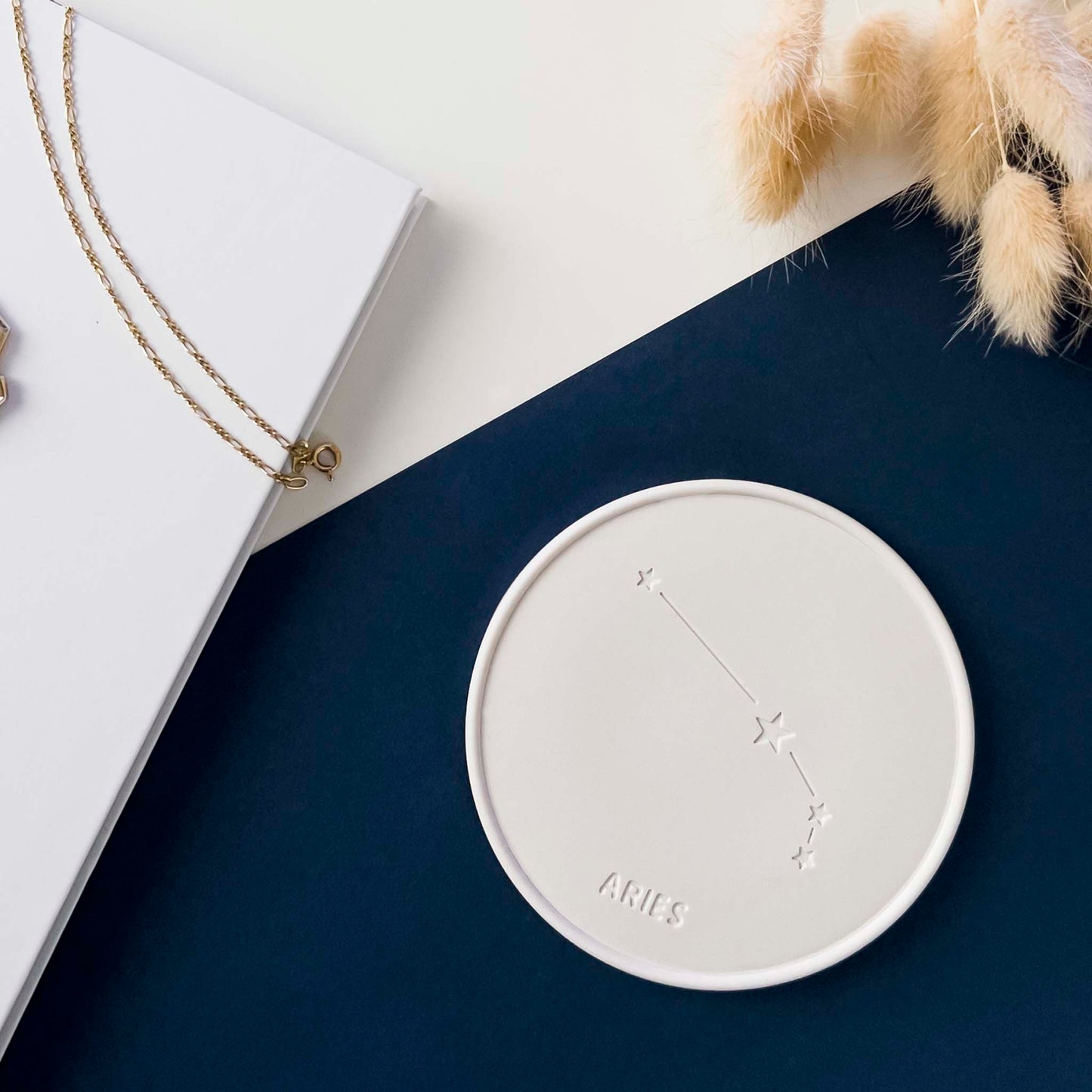 PIATTINO ZODIACO - Natural white