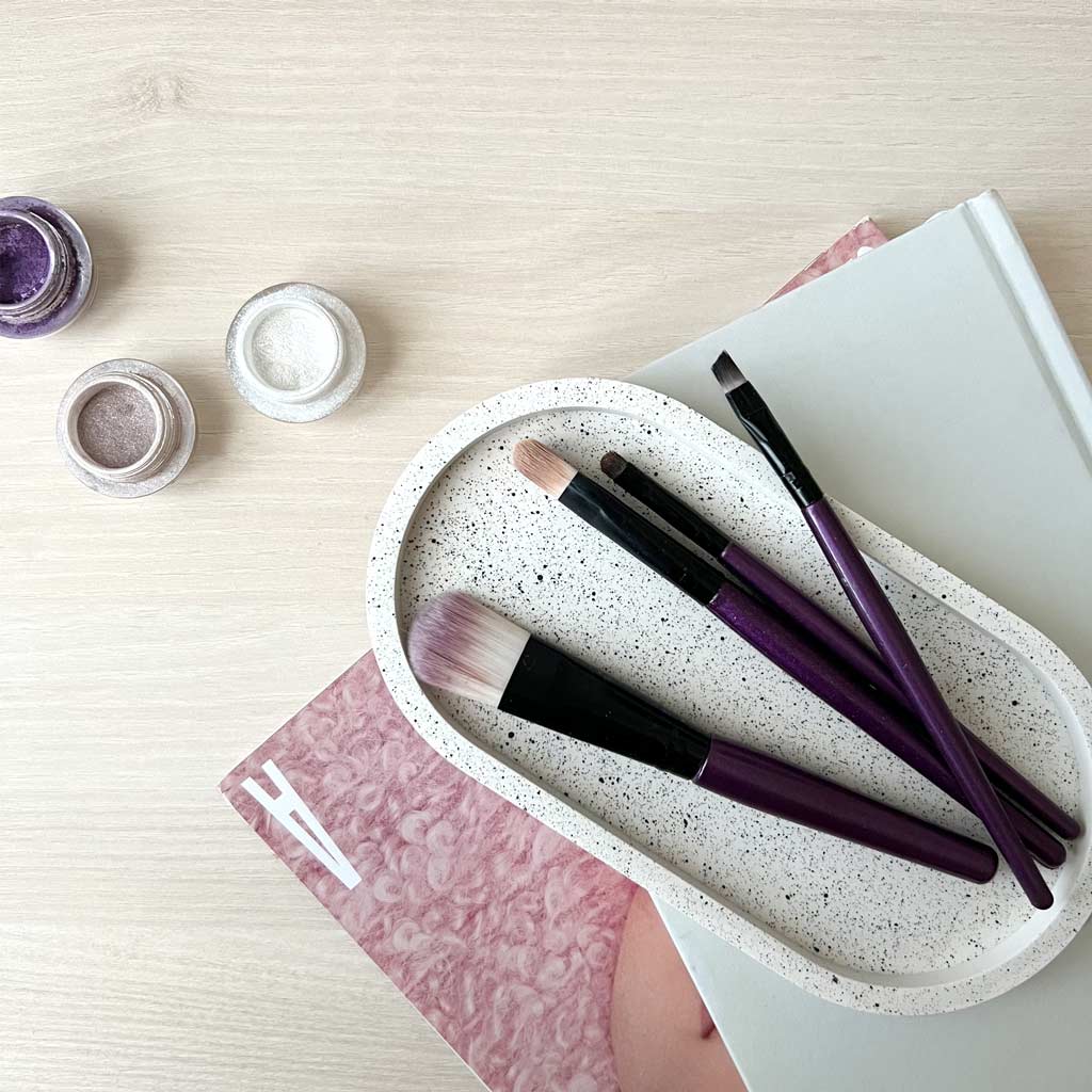 SVUOTATASCHE OVALE - Brushing Natural white