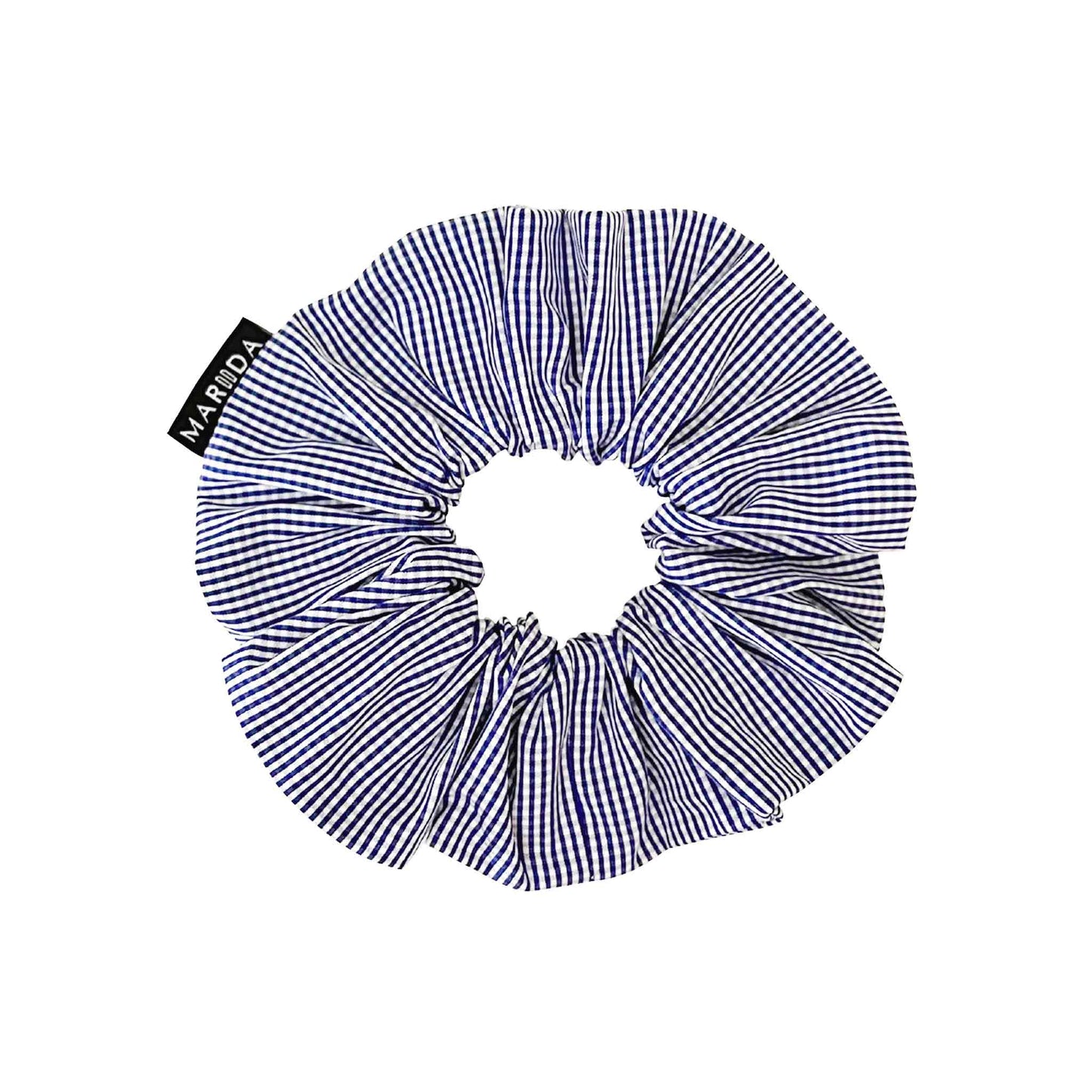SCRUNCHIE LARGE - Micro Vichy Bleu