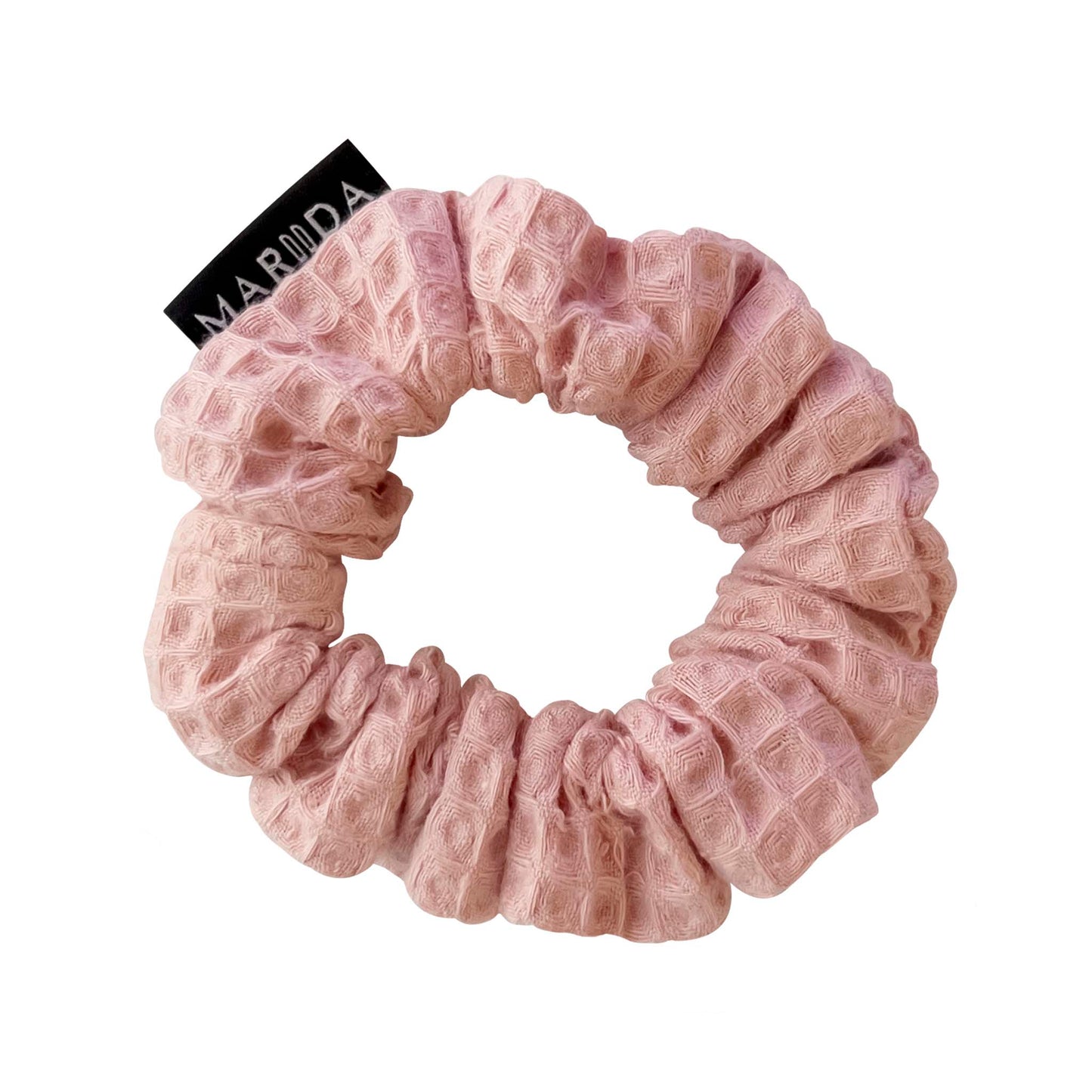 scrunchie midi in spugna nido d’ape certificata rosa MARIIDA