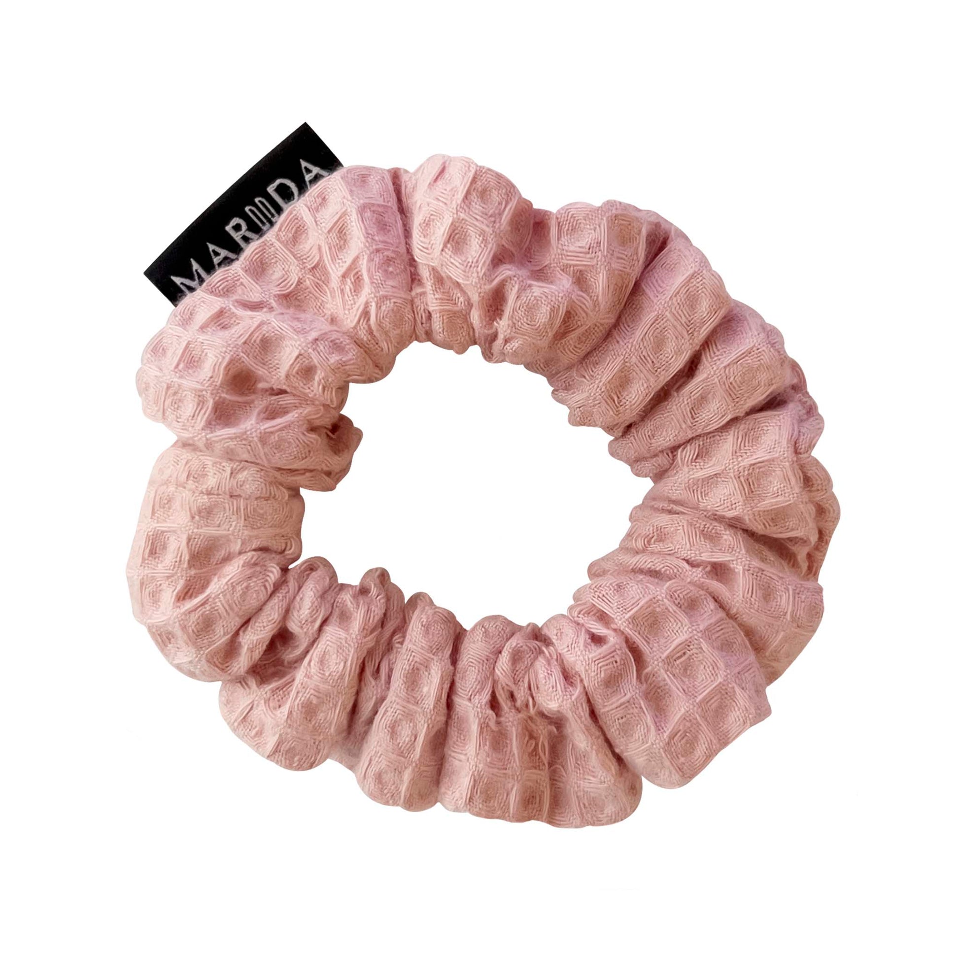 scrunchie midi in spugna nido d’ape certificata rosa MARIIDA