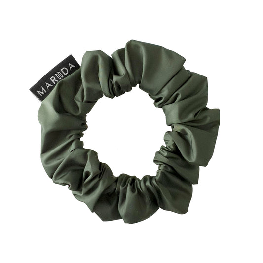scrunchie midi in tessuto riciclato waterproof verde