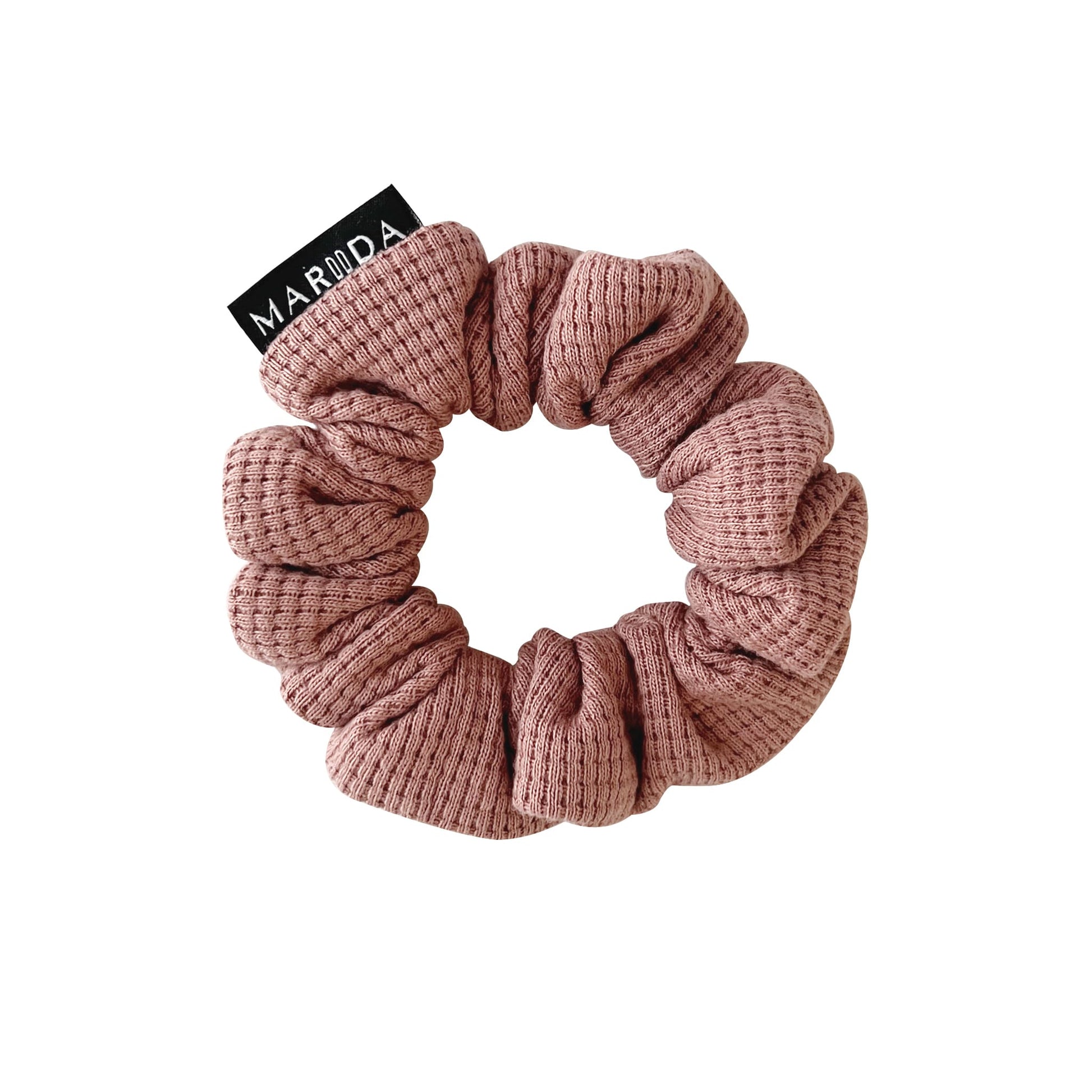 scrunchie midi in tessuto riciclato rosa antico